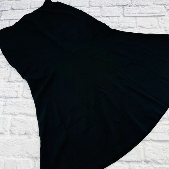 NOT FOR SALE    NWT OGL Women's Flared Maxi Skirt Small Black Elastic Waistband - Picture 1 of 7